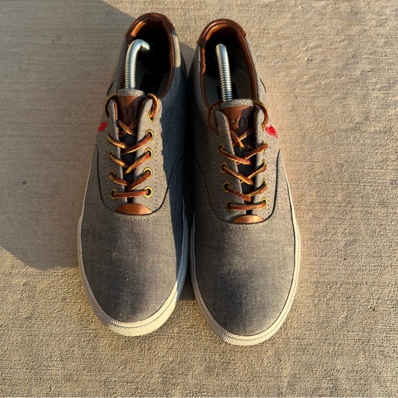 Polo Ralph‎ Lauren Men’s Grey Shoes Size - 10.5 D - Picture 5 of 11